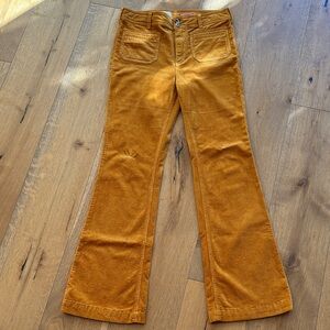 Anthropologie Golden Corduroy Pants